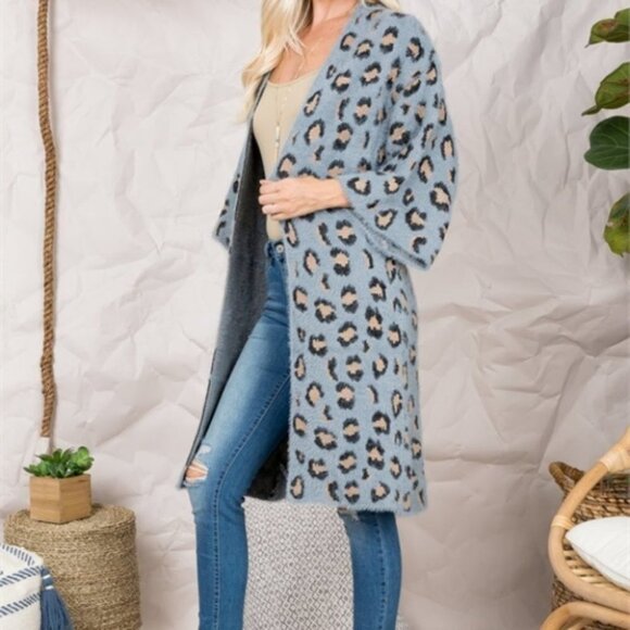Leopard print Print So Soft Open front Cardigan - Picture 6 of 9